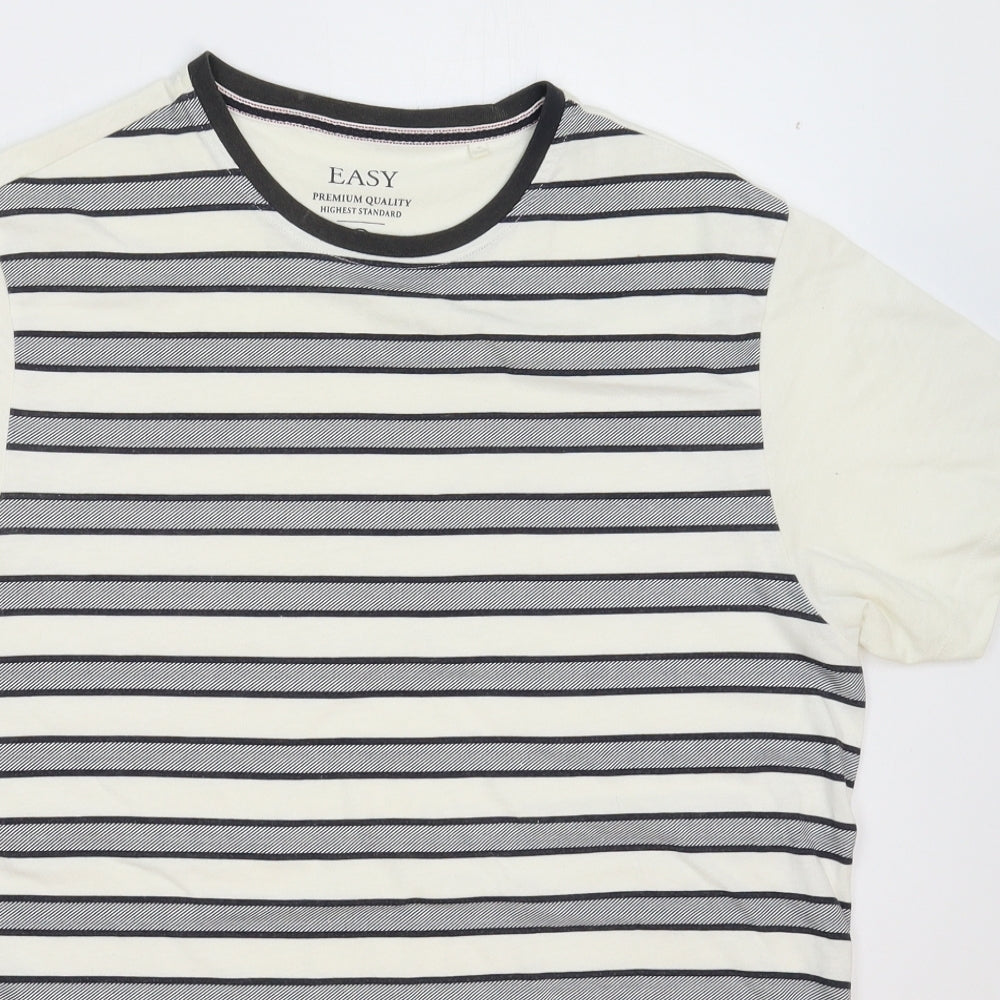 Mens UK Size M Easy White  T-Shirt