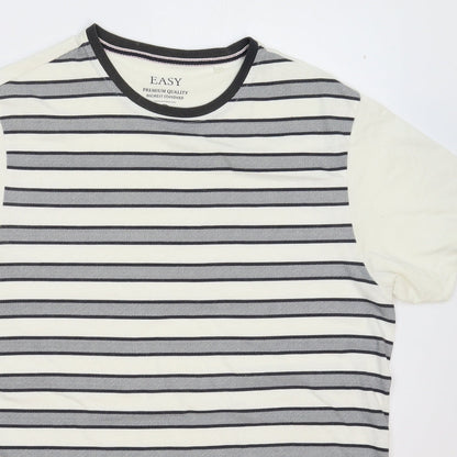Mens UK Size M Easy White  T-Shirt