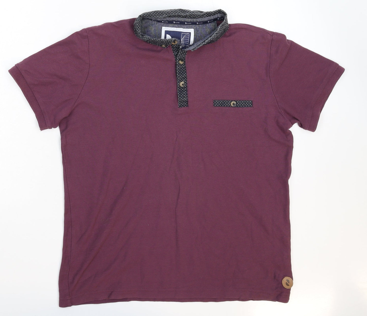 D-code Mens Purple    Polo Size S