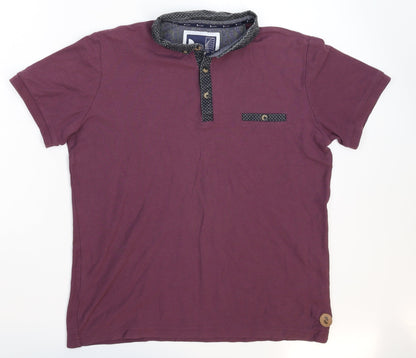 D-code Mens Purple    Polo Size S