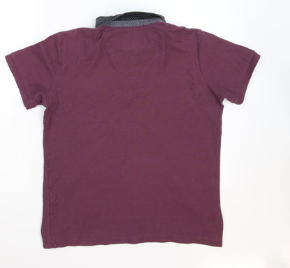 D-code Mens Purple    Polo Size S