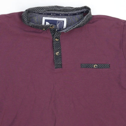 D-code Mens Purple    Polo Size S