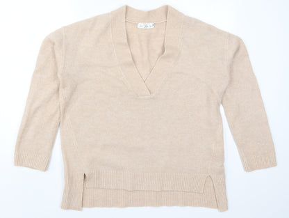 Womens UK Size M H&M Beige Pullover Jumper