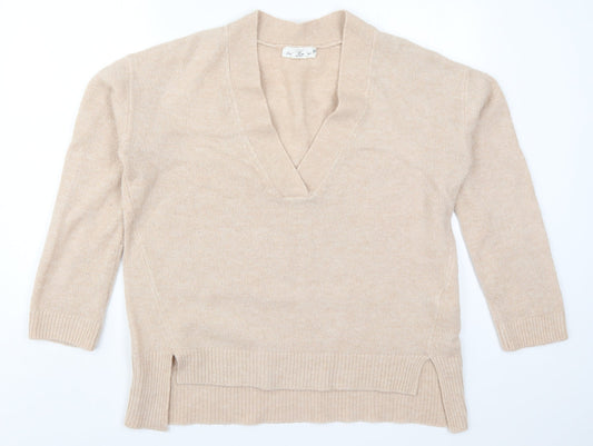 Womens UK Size M H&M Beige Pullover Jumper