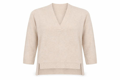 Womens UK Size M H&M Beige Pullover Jumper