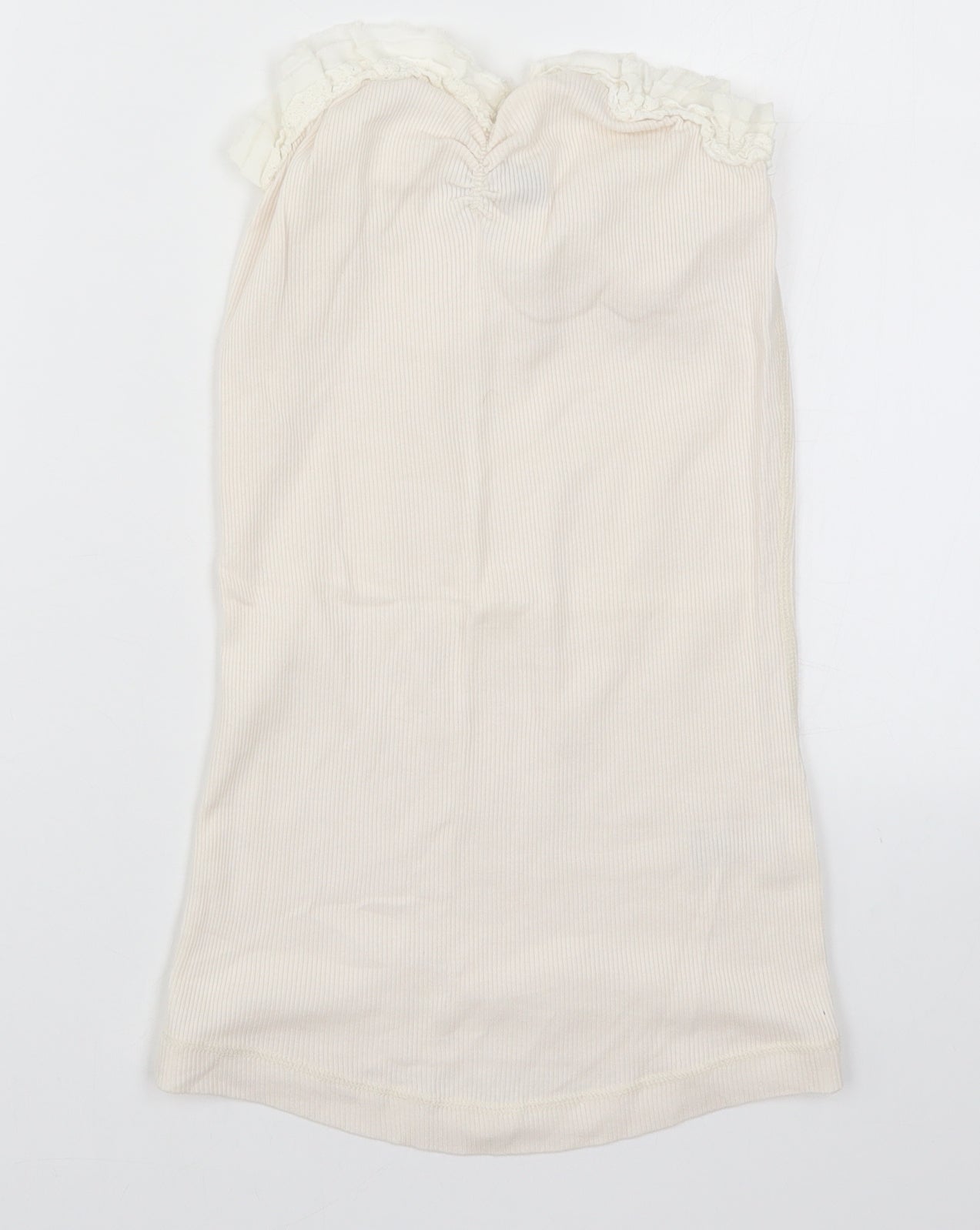 Womens UK Size 12 Miss Selfridge White Basic Tank