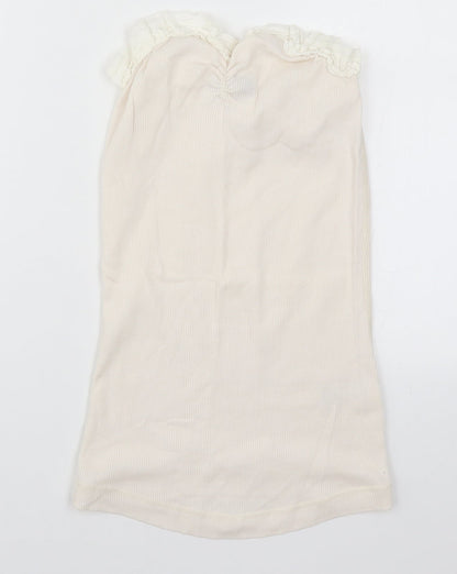 Womens UK Size 12 Miss Selfridge White Basic Tank