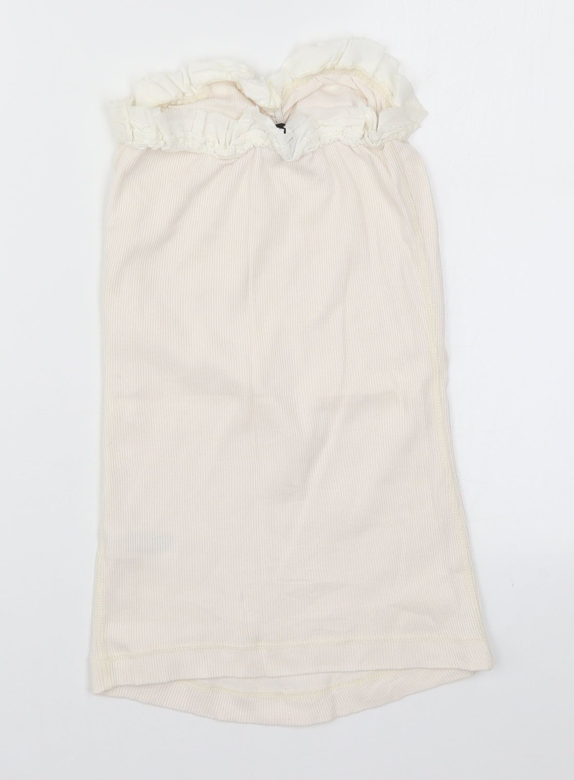 Womens UK Size 12 Miss Selfridge White Basic Tank