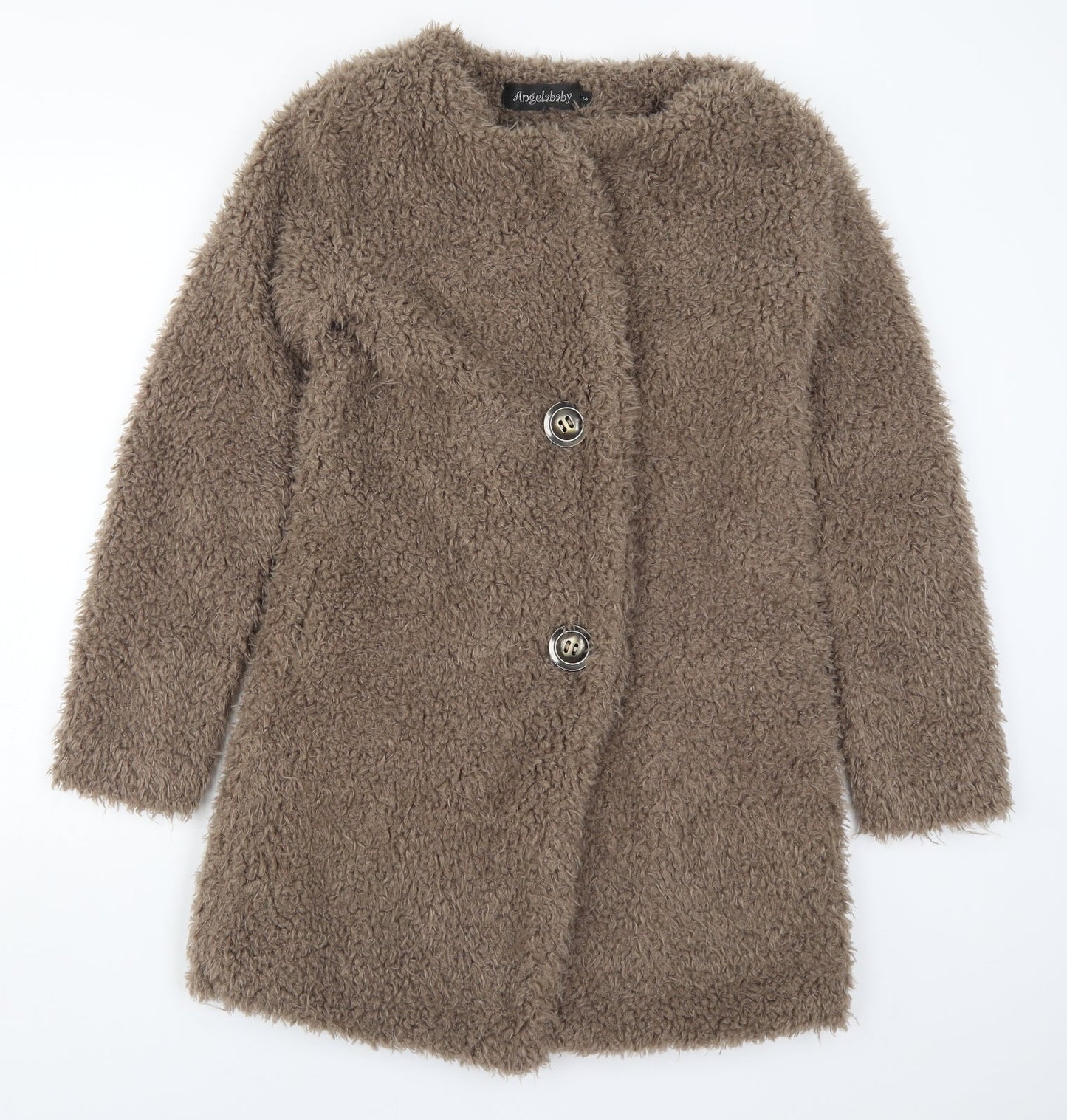 Angelababy Womens Brown   Overcoat Coat Size S