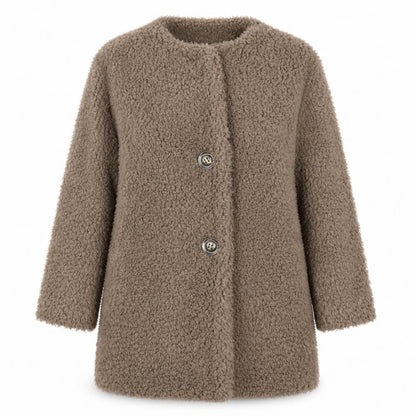 Angelababy Womens Brown   Overcoat Coat Size S