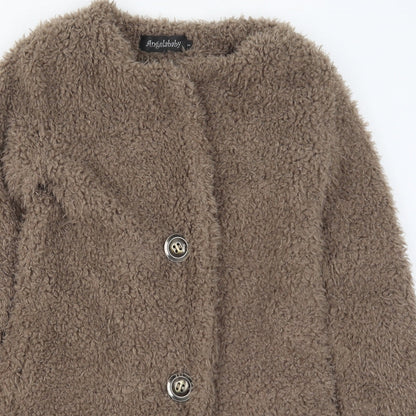 Angelababy Womens Brown   Overcoat Coat Size S
