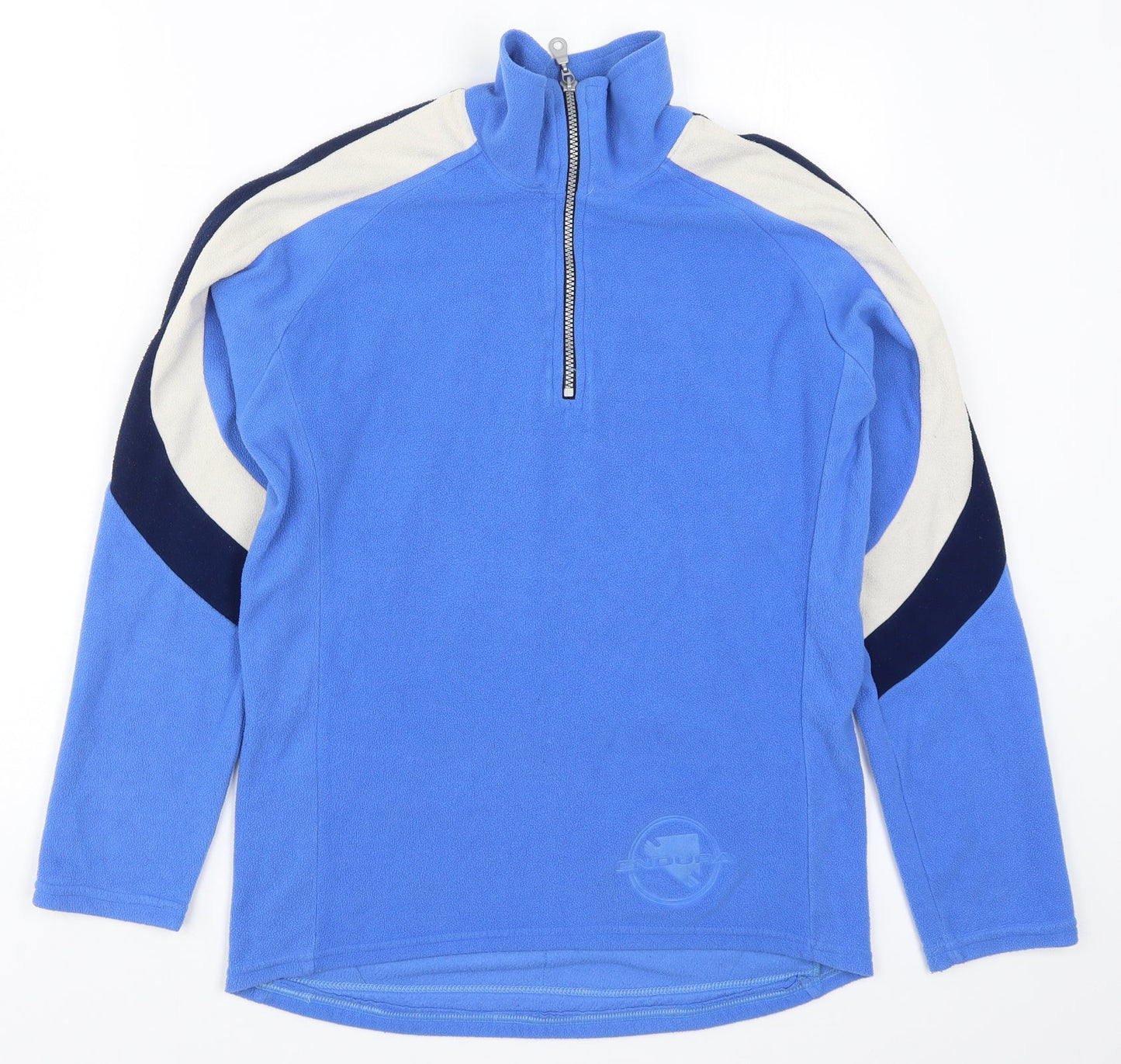 Endura Womens Blue Striped Fleece Jacket  Size M