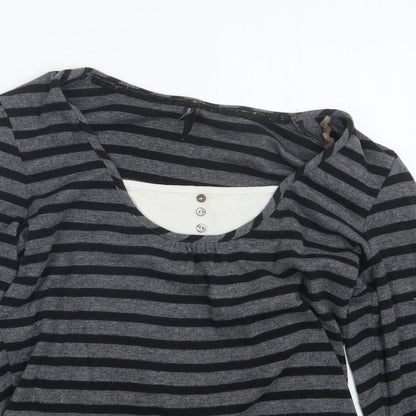 Womens UK Size 12 Marks and Spencer Grey Basic T-Shirt