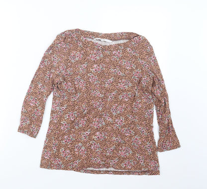 Womens UK Size 8 TU Beige Basic T-Shirt