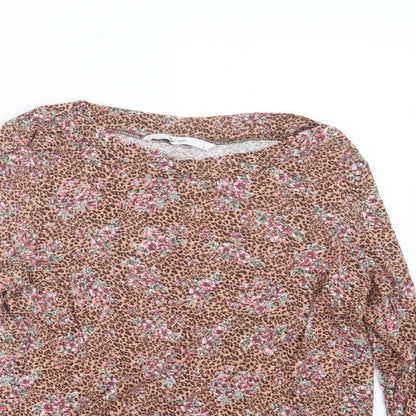 Womens UK Size 8 TU Beige Basic T-Shirt