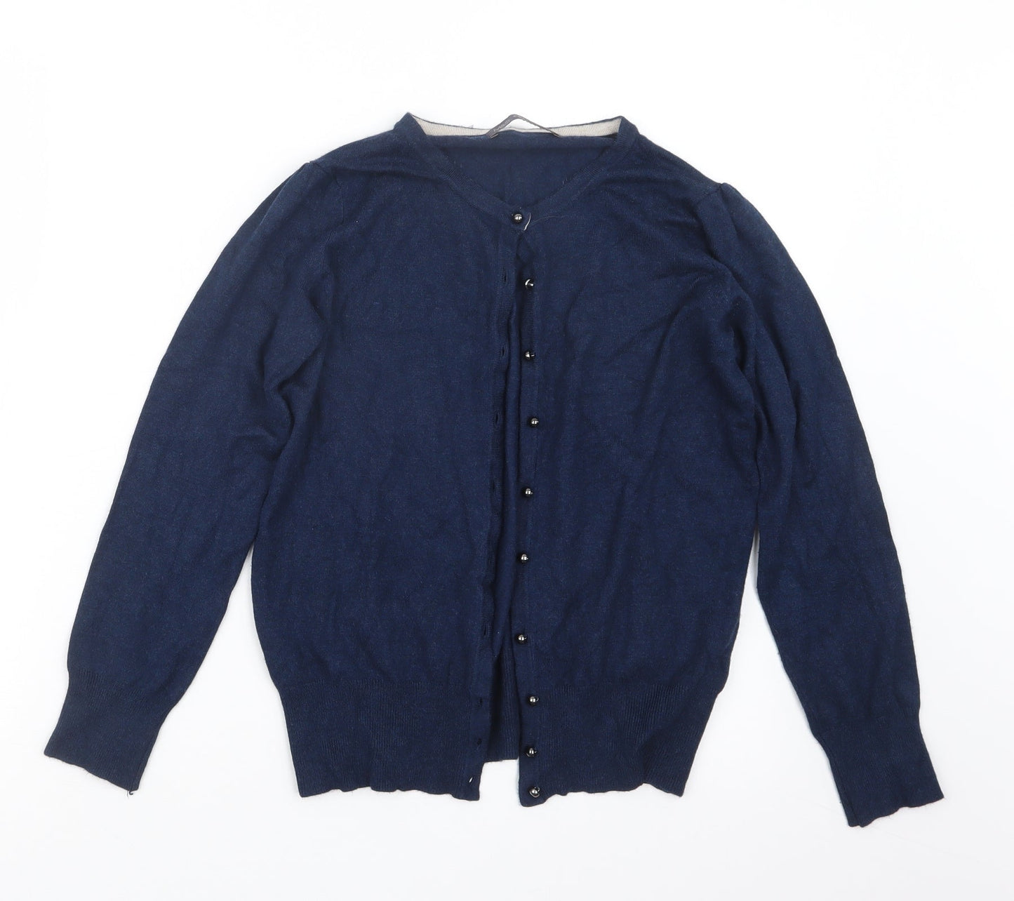 Womens UK Size 8 Marks and Spencer Blue Cape Jumper