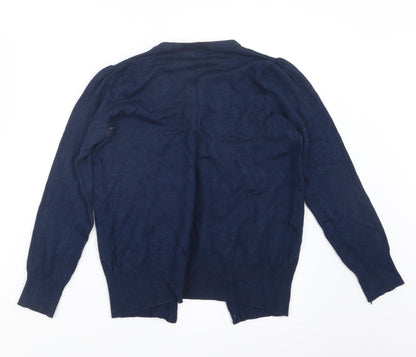 Womens UK Size 8 Marks and Spencer Blue Cape Jumper