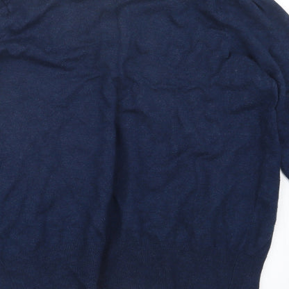 Womens UK Size 8 Marks and Spencer Blue Cape Jumper