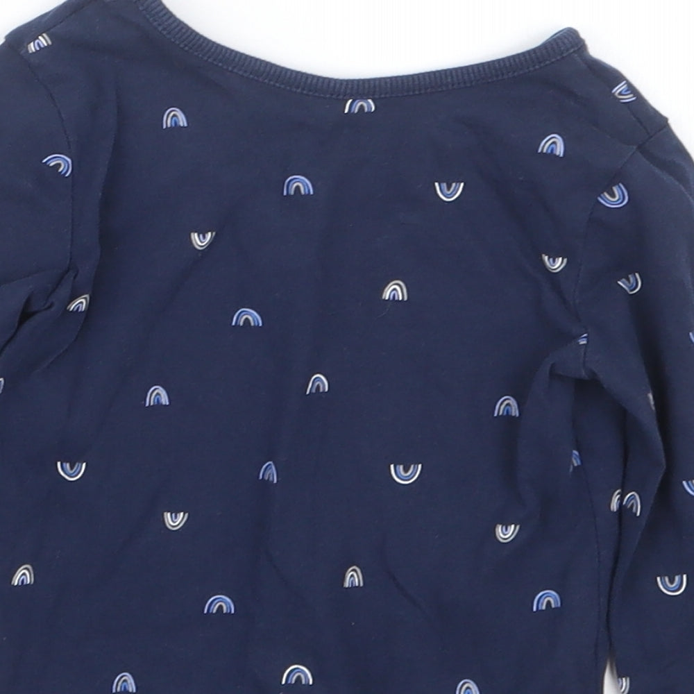 George Boys Blue Geometric  Basic T-Shirt Size 9-12 Months