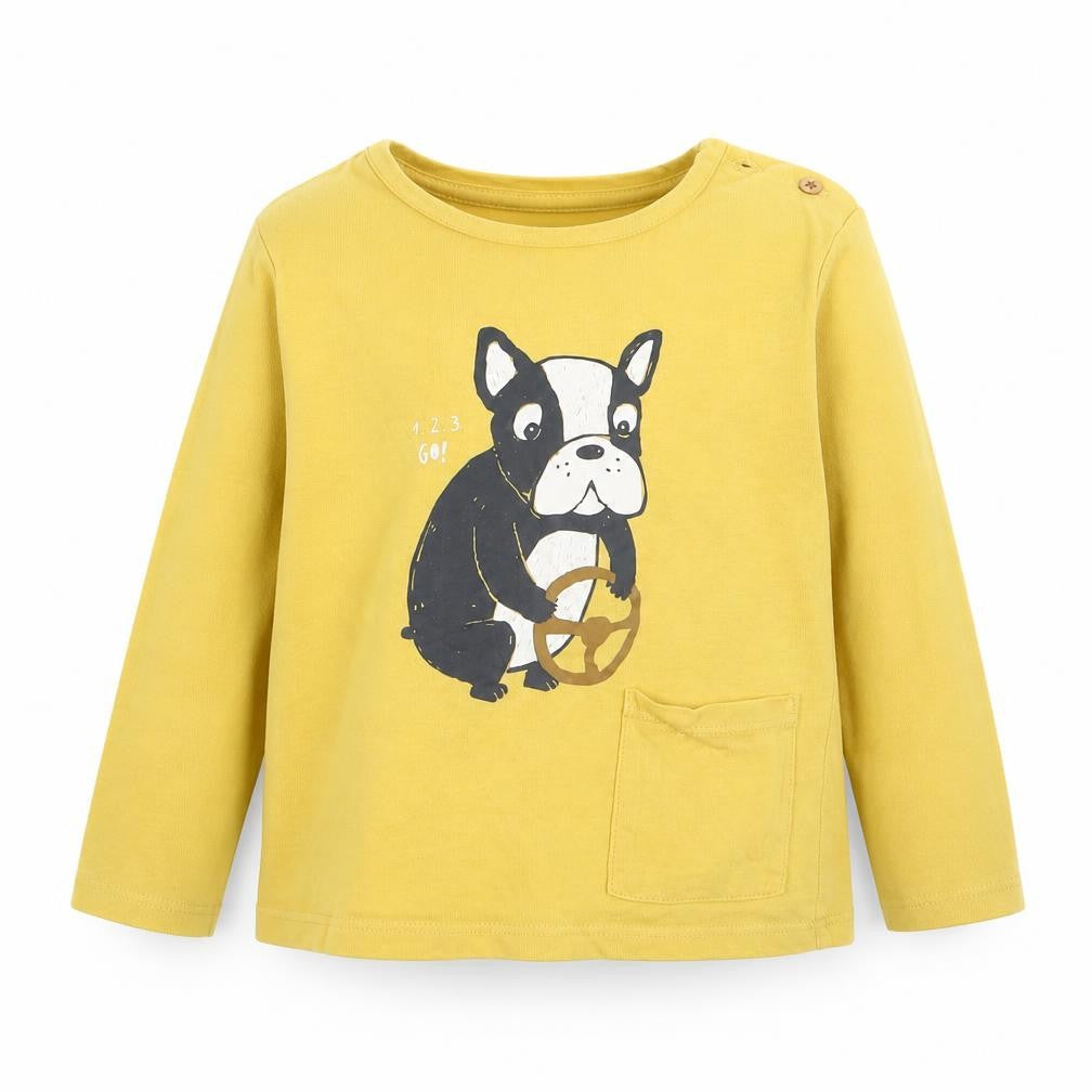 MNG Girls Yellow   Basic T-Shirt Size 9-12 Months