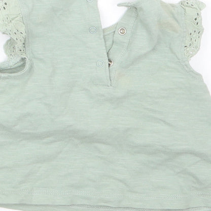 NEXT Girls Green   Basic T-Shirt Size 0-3 Months