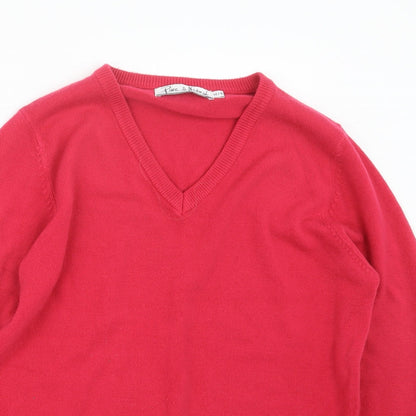Womens UK Size 14 Pure & Natural Pink Pullover Jumper