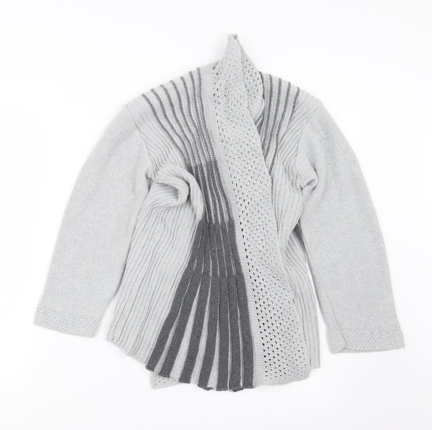 Womens UK Size S Pulse Grey Cardigan Jumper