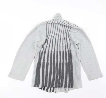 Womens UK Size S Pulse Grey Cardigan Jumper