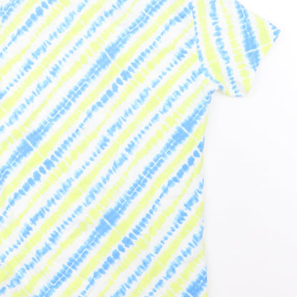 Pep&Co Boys Blue Geometric  Basic T-Shirt Size 11-12 Years