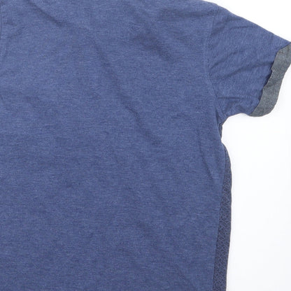 Rebel Boys Blue Geometric  Basic Polo Size 8-9 Years