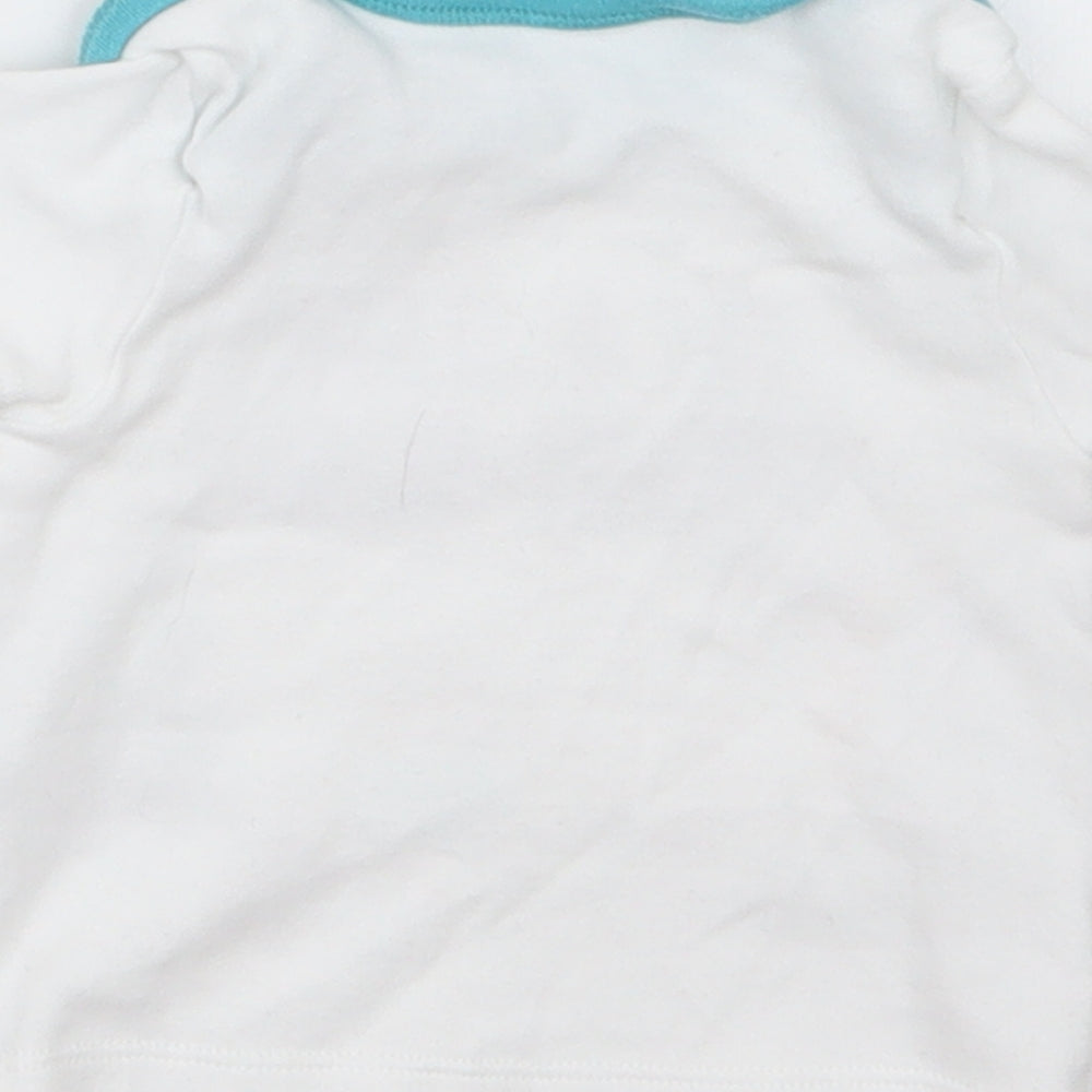 Nutmeg Boys White   Basic T-Shirt Size 0-3 Months