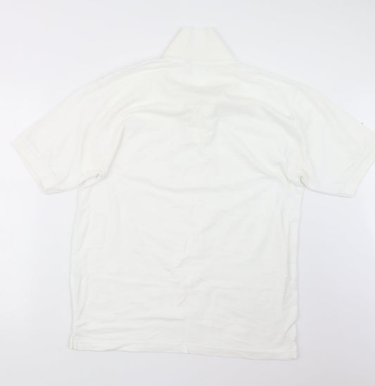Cedar Hill Mens White    Polo Size L