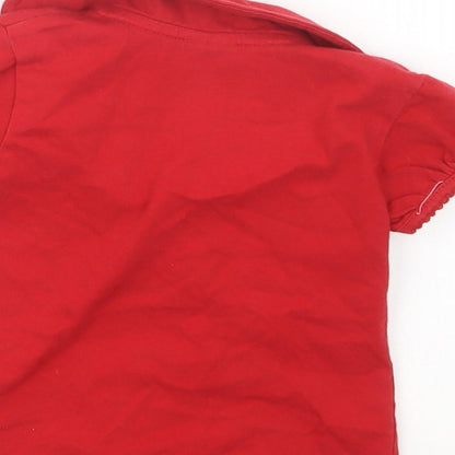 OshKosh Girls Red   Basic T-Shirt Size 12 Months