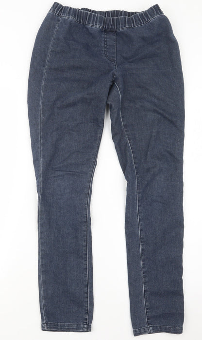 Miss Selfridge Womens Blue  Denim Jegging Jeans Size 10 L29 in