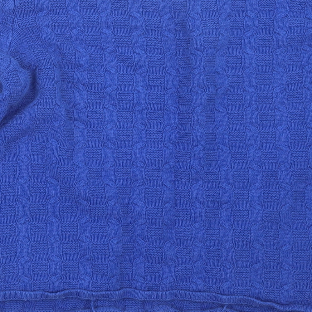 TU Womens Blue  Knit Pullover Jumper Size 14
