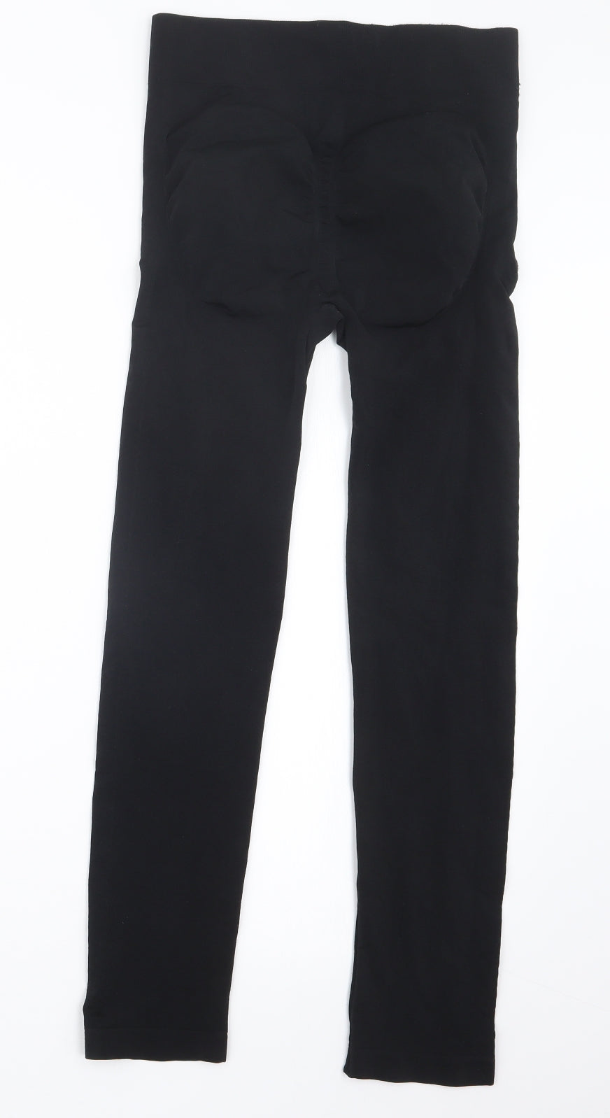 Womens UK Size XL Preworn Regular Fit  Black Trousers
