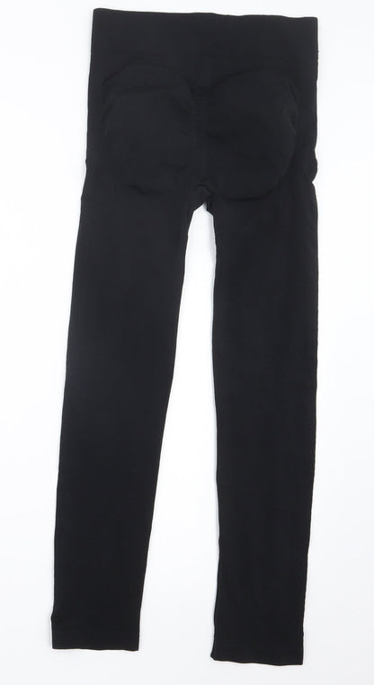 Womens UK Size XL Preworn Regular Fit  Black Trousers