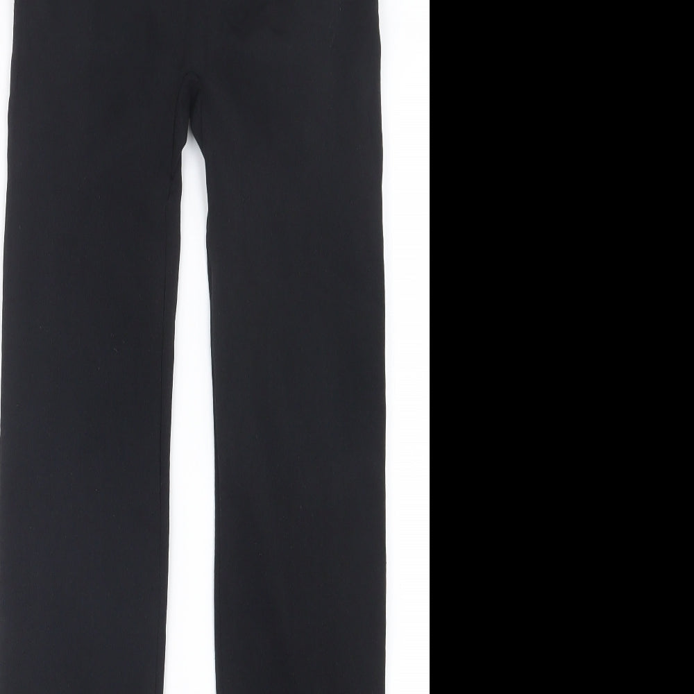 Womens UK Size XL Preworn Regular Fit  Black Trousers