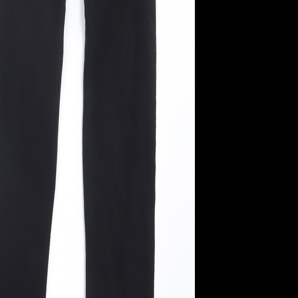 Womens UK Size XL Preworn Regular Fit  Black Trousers