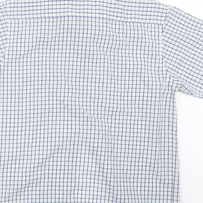 Mens UK Size M Metaphor Blue  Button-Up Short Sleeve Casual Shirt
