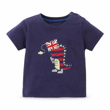 Lily & Sid Boys Blue   Basic T-Shirt Size 18-24 Months