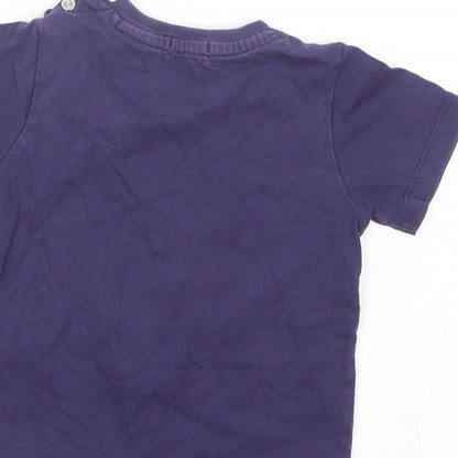 Lily & Sid Boys Blue   Basic T-Shirt Size 18-24 Months