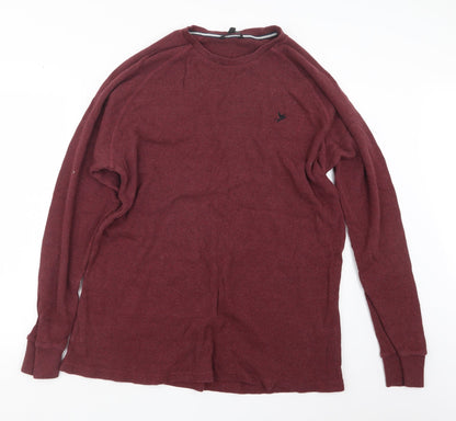 George Mens Purple  Knit Pullover Jumper Size XL