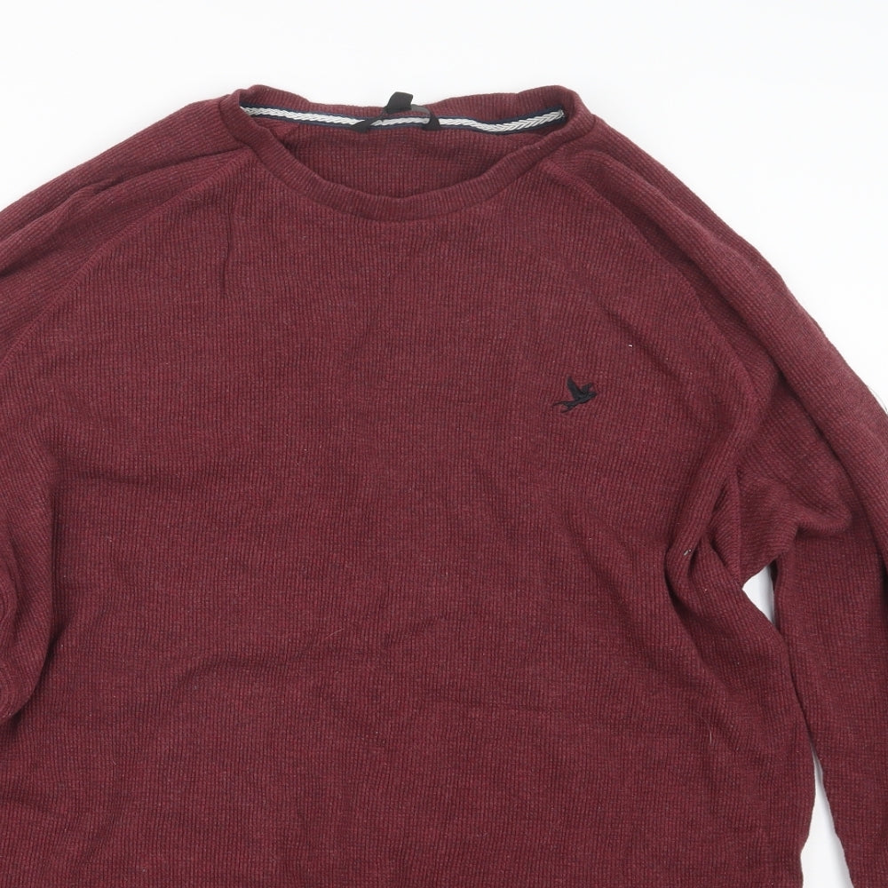 George Mens Purple  Knit Pullover Jumper Size XL