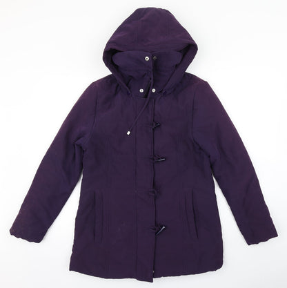 Katherine Hammond Womens Purple   Overcoat Coat Size 8