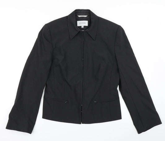 NEXT Womens Black Striped  Jacket Blazer Size 14