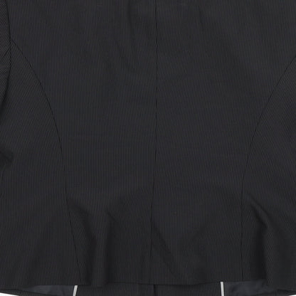 NEXT Womens Black Striped  Jacket Blazer Size 14