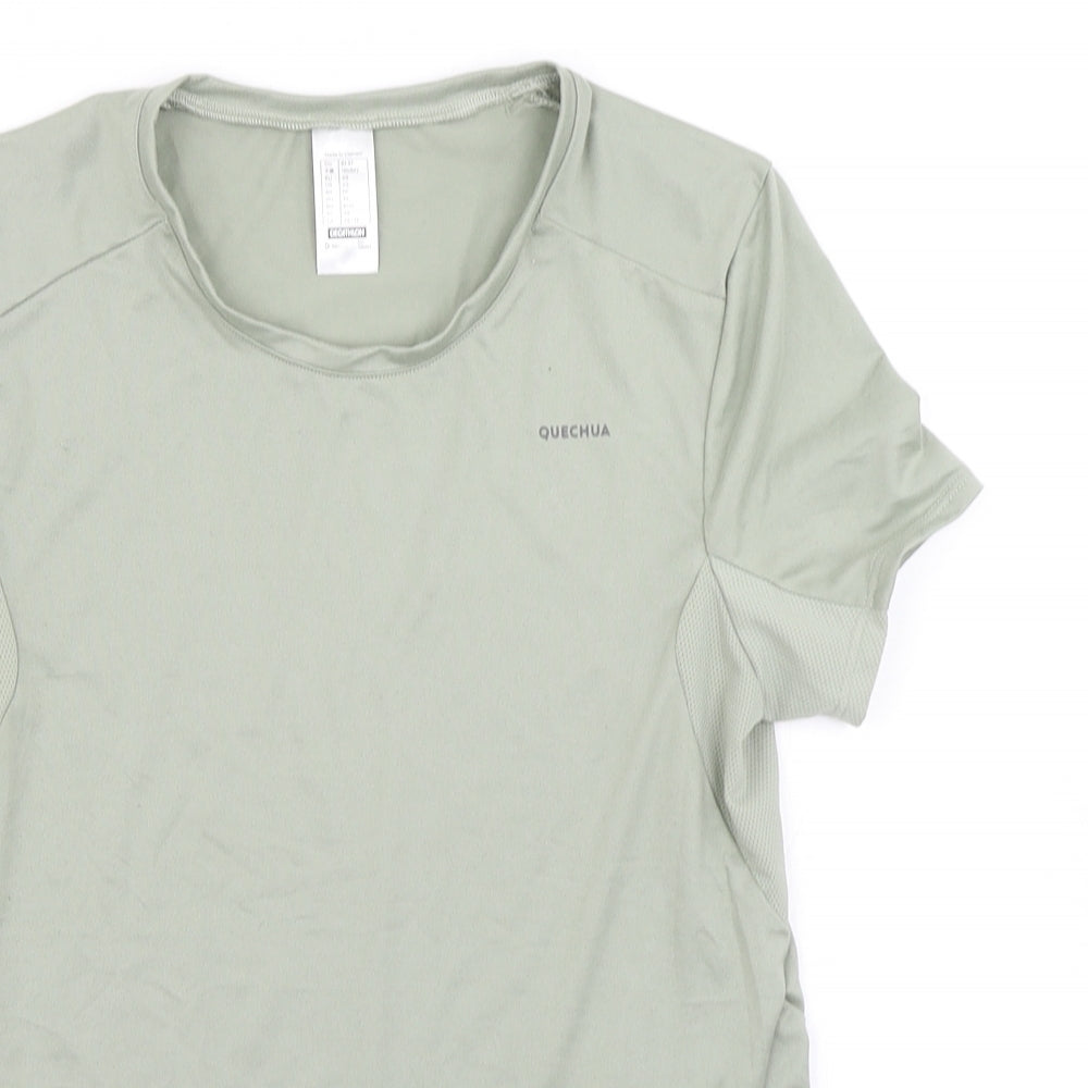 Quecha Womens Green   Basic T-Shirt Size XS