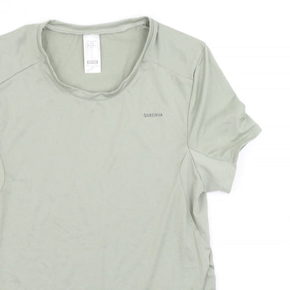 Quecha Womens Green   Basic T-Shirt Size XS