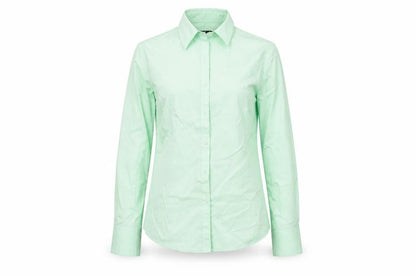 Womens UK Size 6 Premier Green Basic Button-Up